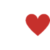 Lettre n cœur rouge
