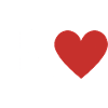 Letter r red heart