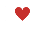 Letter q red heart