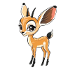 Cute fawn look Drawing