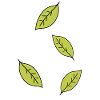 four leaves leaf icon green