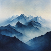 Poster Canvas Mountain 12