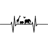Heartbeat with wild animals