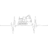 Heartbeat with excavator