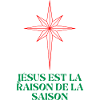 Weihnachtsstern mit religiösem Zitat