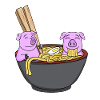 Kawaii Japan Pig Ramen