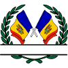 Flags Moldova laurel wreath banner