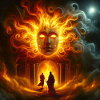 Mythological Fire Face