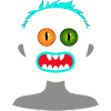 Scary human-shaped monster