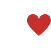 Letter v red heart