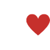 Letter x Red Heart