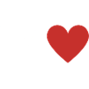 Letter y red heart
