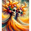 Fancy Floral Skeleton