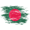 Bangladesch Flagge used