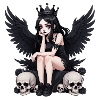 Dark Gothic Gothic Fairy with Wings