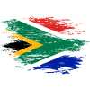 South Africa flag used