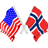 Flag USA, Flag Norway