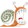 Snail with large teeth