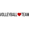 Volleyball Team Heart