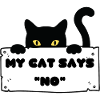 Mon chat dit non