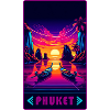 Phuket Thailand sunset design