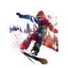Snowboard sport art #snowboard