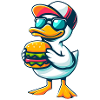 Cool Hamburger Cheeseburger Fast Food