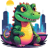 Crocodile cool en ville