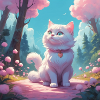 Kitten in the forest