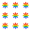 Rainbow Flowers