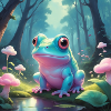 Frosch im Märchenwald