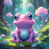 Frog in the enchanted forest