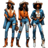 Black girl Western Rodeo Juneteenth Texas