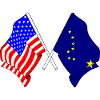USA flag and Alaska flag