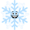 Flocon de neige heureux