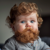 Baby with beard