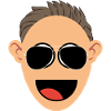 Happy man with sunglasses