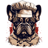 Bouledogue français Cuisinier
