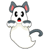 Cat Halloween Ghost