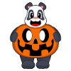 Panda Halloween Pumpkin