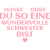 Beste Schwester Dankeschön Geschenk