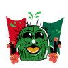 Funny Cactus with Mexico Flag