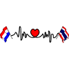 Cardio heart Flag Netherlands Thailand