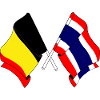 Flag Belgium Thailand