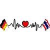 Cardio Heart Flag Germany Thailand