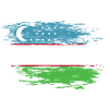 Uzbekistan flag used