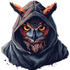 Eule mit Hoodie