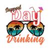 Day Drinking Palm Print