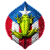Puerto Rico Flag Coqui Frog