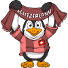 Schweizer Fans / Schweiz Pinguin